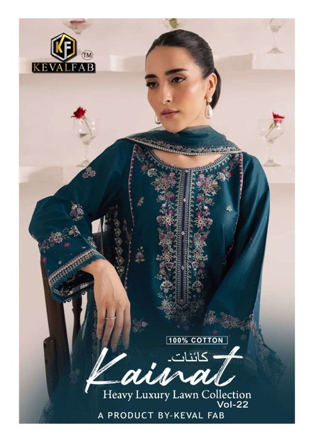 Keval Kainat Vol 22 Cotton Wholesale Readymade Karachi Suits Suppliers In Mumbai
